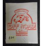 IRONMAN IVAN STEWART'S OFF ROAD Arcade Machine Game OWNER'S MANUAL #809 for sale  
