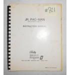 JR. PAC-MAN PACMAN Arcade Machine Game Instruction Manual #721 for sale 