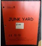 JUNK YARD Pinball Machine Game Operations Manual #566 for sale - WILLIAMS  