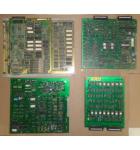LOT of 4 UNKNOWN Arcade Machine Game PCB Printed Circuit Boards #1266 for sale  