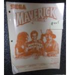 MAVERICK the MOVIE Pinball Machine Game Manual #465 for sale - SEGA 