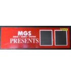 MGS MULTI GAME SYSTEM PRESENTS Arcade Machine Game Overhead Marquee Header PLEXIGLASS for sale #B103  