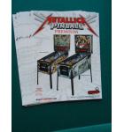 METALLICA Pinball Machine Game Original Sales Promotional Flyer