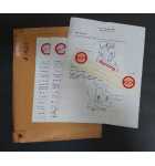 NAMCO STARBLADE Arcade Machine Game Instruction Sheet & Stickers #1327 for sale