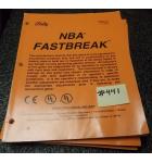 NBA FASTBREAK Pinball Machine Game Manual #441 for sale - BALLY  