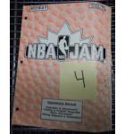 NBA JAM Video Arcade Machine Game Operations Manual for sale by MIDWAY #4
