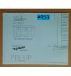 PIN UP Pinball Machine Game SCHEMATIC #953 for sale 