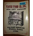 PLAYER PIANO CO., INC 1976 - 1977 CATALOG #1285 for sale  