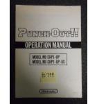 PUNCH-OUT Arcade Machine Game OPERATION MANUAL #799 for sale  