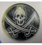 Pirates of the Caribbean Original Pinball Machine Promotional Key Fob Keychain Plastic - Stern