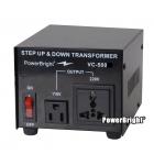 Power Bright VC500W Voltage Transformer 500 Watt Step Up/Down converter 110/120 Volt - 220/240 Volt for sale 