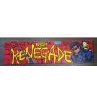 RENEGADE Arcade Machine Game Flexible Overhead Header Marquee #5432 for sale 