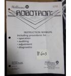ROBOTRON Arcade Machine Game INSTRUCTION MANUAL #605 for sale  