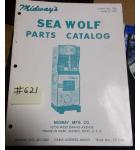 SEA WOLF Arcade Machine Game PARTS CATALOG #621 for sale  