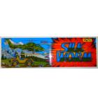 SILK WORM Arcade Machine Game Overhead Header PLEXIGLASS for sale #W71 by TECMO 1988