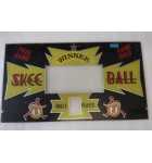 SKEE-BALL Arcade Machine Game Plexiglass Backglass Backbox Artwork #5651 for sale