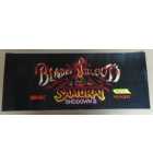 SNK SAMURAI SHODOWN III: BLADES OF BLOOD Arcade Machine Game FLEXIBLE Overhead Header #4040 for sale 