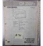 SONY CDK-3300P II CD Karaoke Machine Service Manual #701 for sale  