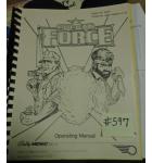 SPECIAL FORCE Pinball Machine Game Operating Manual #597 for sale - BALLY MIDWAY  