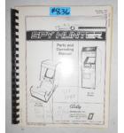 SPY HUNTER Arcade Machine Game PARTS and OPERATING MANUAL & SCHEMATICS #836 for sale  