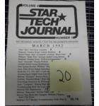 STAR TECH JOURNAL VOLUME 4 NUMBER 1 MARCH 1982 Technical Monthly Publication #20