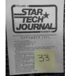 STAR TECH JOURNAL VOLUME 4 NUMBER 9 NOVEMBER 1982 Technical Monthly Publication #33