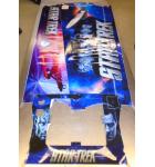 STAR TREK PRO Pinball Machine Game Cabinet Artwork 3 piece Decal Set imperfections NOS #50  