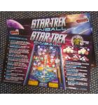 STAR TREK Pinball Machine Game Advertising Promotional 2-Sided Poster for sale - Lot of 2 by STERN