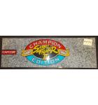 STREET FIGHTER II CHAMPION EDITION Arcade Machine Game Overhead Header for sale by CAPCOM #H54