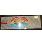 STREET FIGHTER II CHAMPION EDITION Arcade Machine Game Overhead Header for sale by CAPCOM #H57