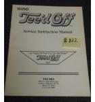 TEE'D OFF Arcade Machine Game SERVICE INSTRUCTION MANUAL #822 for sale 