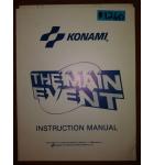 THE MAIN EVENT Arcade Machine Game INSTRUCTION MANUAL & SCHEMATICS #1260 for sale  