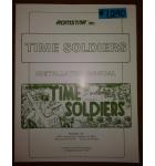 TIME SOLDIERS Arcade Machine Game INSTALLATION MANUAL #1290 for sale 