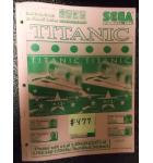 TITANIC Pinball Machine Game Manual #477 for sale - SEGA 