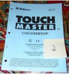 TOUCHMASTER COUNTERTOP Manual for sale by WILLIAMS #2  