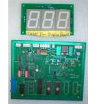 TWISTER Ticket Redemption Arcade Machine Game PCB Printed Circuit MAIN Board & DISPLAY Board #305 by LAZER-TRON 