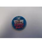 The Simpsons Pinball Party Original Pinball Machine Promotional Key Fob Keychain Plastic Round - Stern