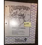 WHIRLWIND Pinball Machine Game Operations Manual #448 for sale - WILLIAMS 