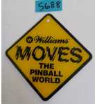 WILLIAMS EARTHSHAKER Pinball Machine Game PROMO PLASTIC COASTER #5688