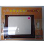 WINNER IV Arcade Machine Game Plexiglass Marquee Bezel Artwork Graphic #89 by MIDWAY for sale 