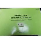 PINBALL 2000 Pinball Machine Game Schematic Manual #432 for sale 