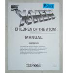 X-MEN CHILDREN OF THE ATOM Arcade Machine Game MANUAL #881 for sale  