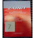 Z-UNIT Video Arcade Machine Game Theory & Maintenance Manual for sale by WILLIAMS #7 