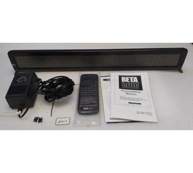 ADAPTIVE MICRO SYSTEMS BETA-BRITE Electronic LED Moving Message Display #213C-1 (2017) 