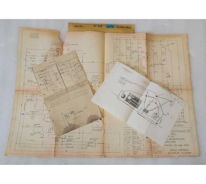 ALCA FLYING CIRCUS Pinball Schematic #6278 