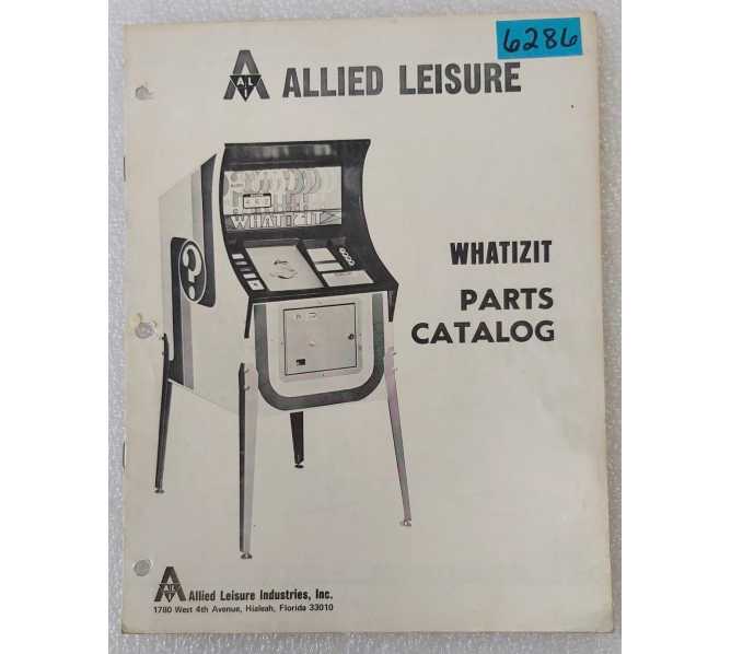 ALLIED LEISURE WHATIZIT Arcade Game Parts Catalog #6286 