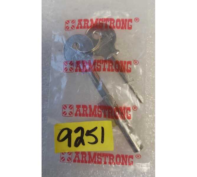 ARMSTRONG Sliding Glass Door Lock - Key Set #901 (9251) 