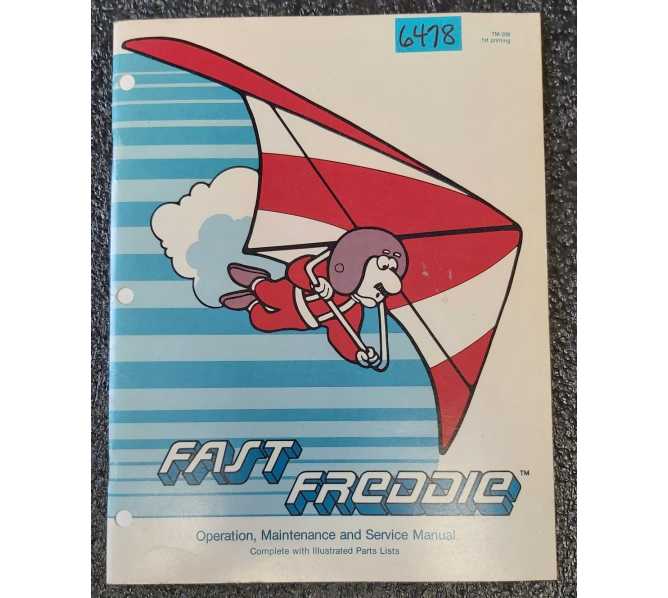ATARI FAST FREDDIE Arcade Game Operation, Maintenance & Service Manual #6478 