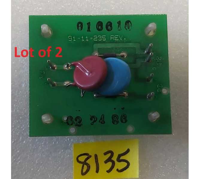 AUTOMATIC PRODUCTS AP 6000 / 7000 SNACK Vending Machine POWER CONTROL Board #91-111-235 (8135) - Lot of 2 