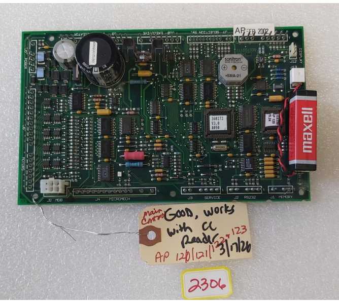 AUTOMATIC PRODUCTS AP120, 121, 122, 123 Snack Machine MAIN CONTROL Board w CREDIT CARD READER (2306)